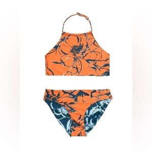 ZELLA Two Piece Reversible Halter Top bikini Size 10